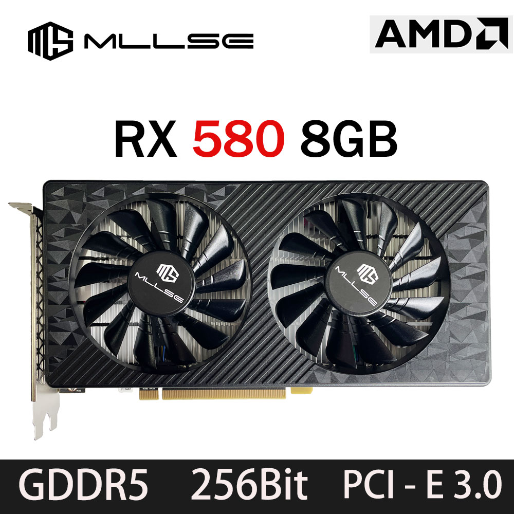 Игровая видеокарта MLLSE AMD R – обзор и цена Rx 580 8Gb 2048Sp Gpu