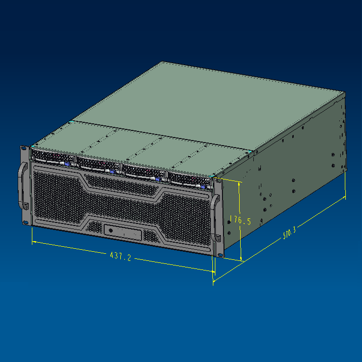 Стойка 4U 4 отсека Серверный к – обзор и цена 8 Gpu 4U Server Chassis