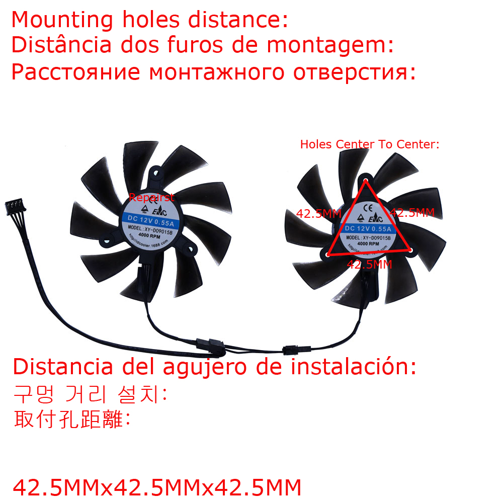 2 шт./комплект, охладитель для – обзор и цена Rx 580 8Gb 2048Sp Gpu