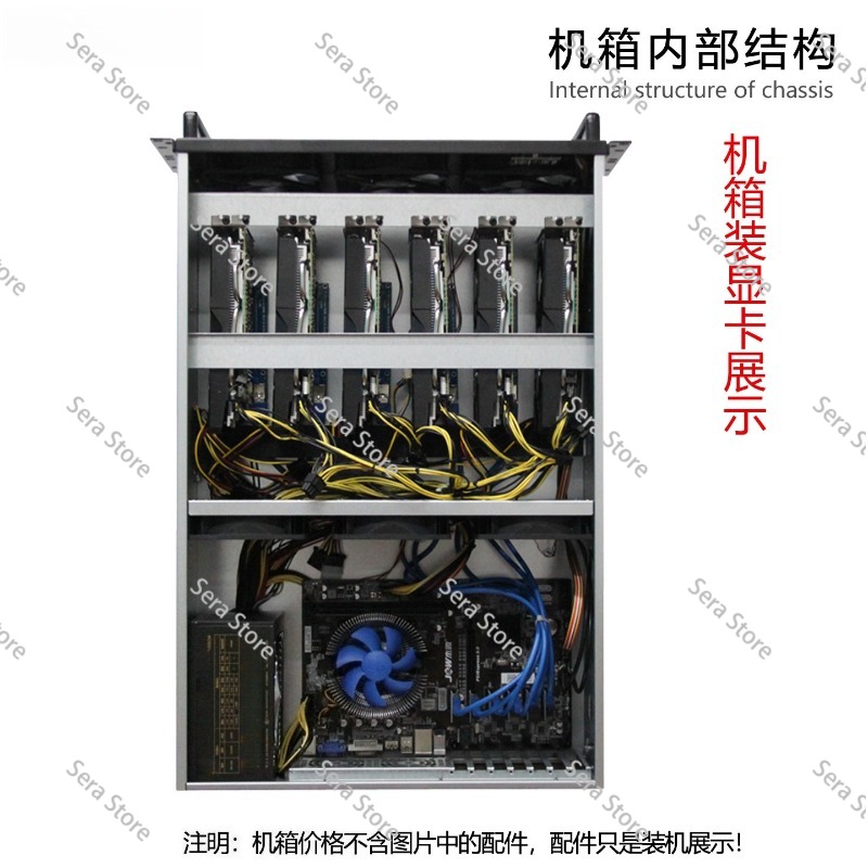 4U шасси для нескольких видеок – обзор и цена 8 Gpu 4U Server Chassis